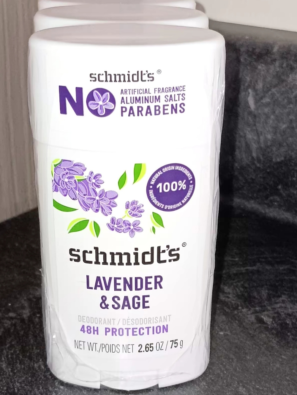 6 For $19 Schmidt's Lavender & Sage Natural Deodorant - White & Purple